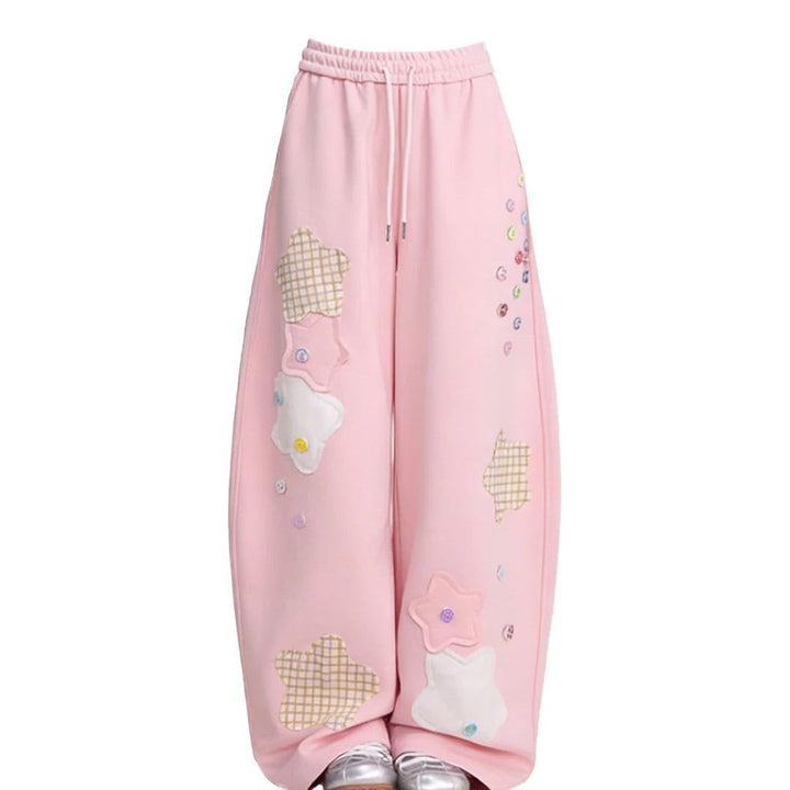 Girls Dopaminestyle Koreaninspired Wideleg Pants For Older Season