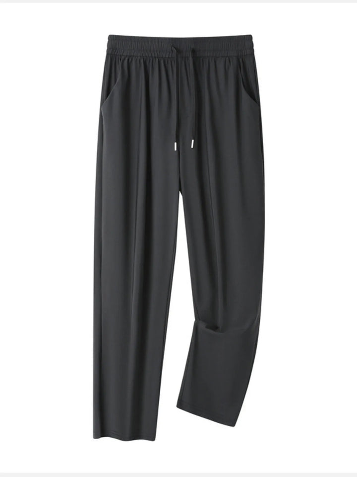 Men's Plus Size Casual Drawstring Wide-Leg Pants