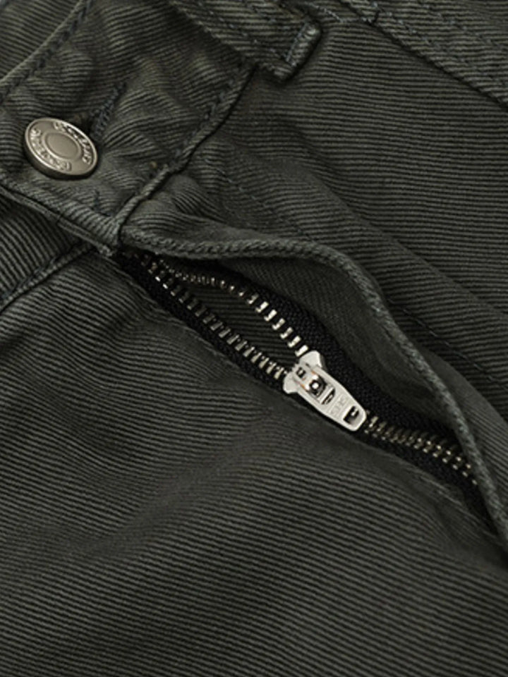 Men's Vintage Washed Wide Leg Cargo Jeans
