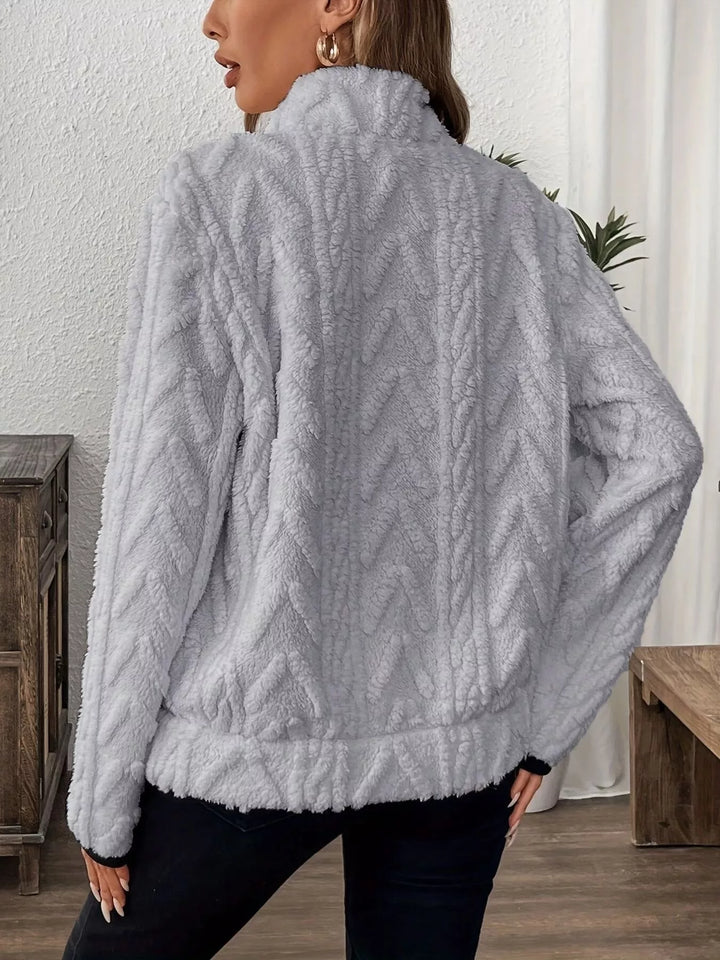 Cozy Sherpa Half Zip Sweatshirt