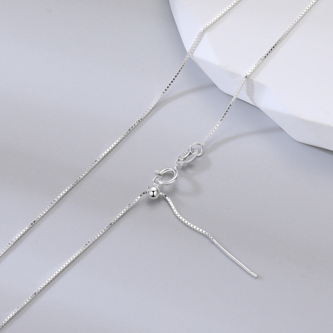 925 Sterling Silver Chain Adjustable Necklace