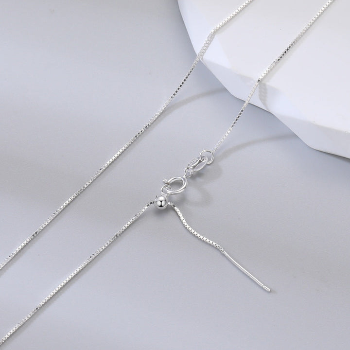 925 Sterling Silver Chain Adjustable Necklace
