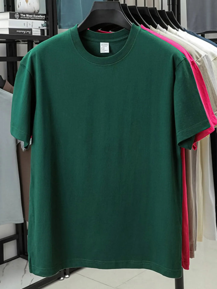 Men's Full Size Round Neck Short Sleeve T-Shirt Plus Size