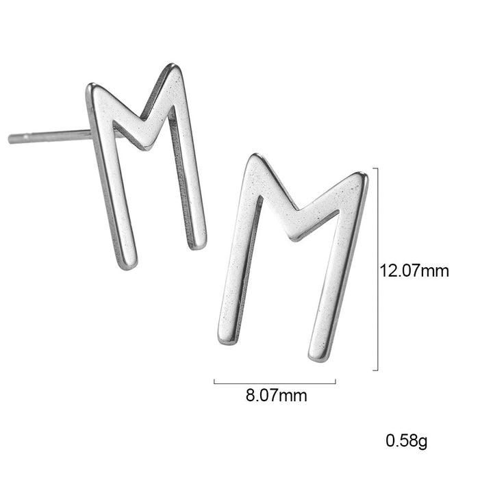 Nordic Rune Letter Earrings Made Of Stainless Steel