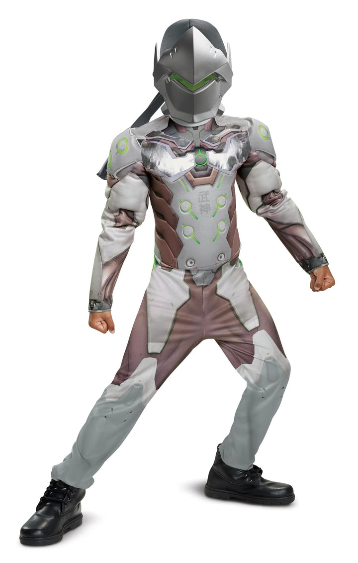Genji Overwatch Ninja Muscle Child Costume X-Large 14-16