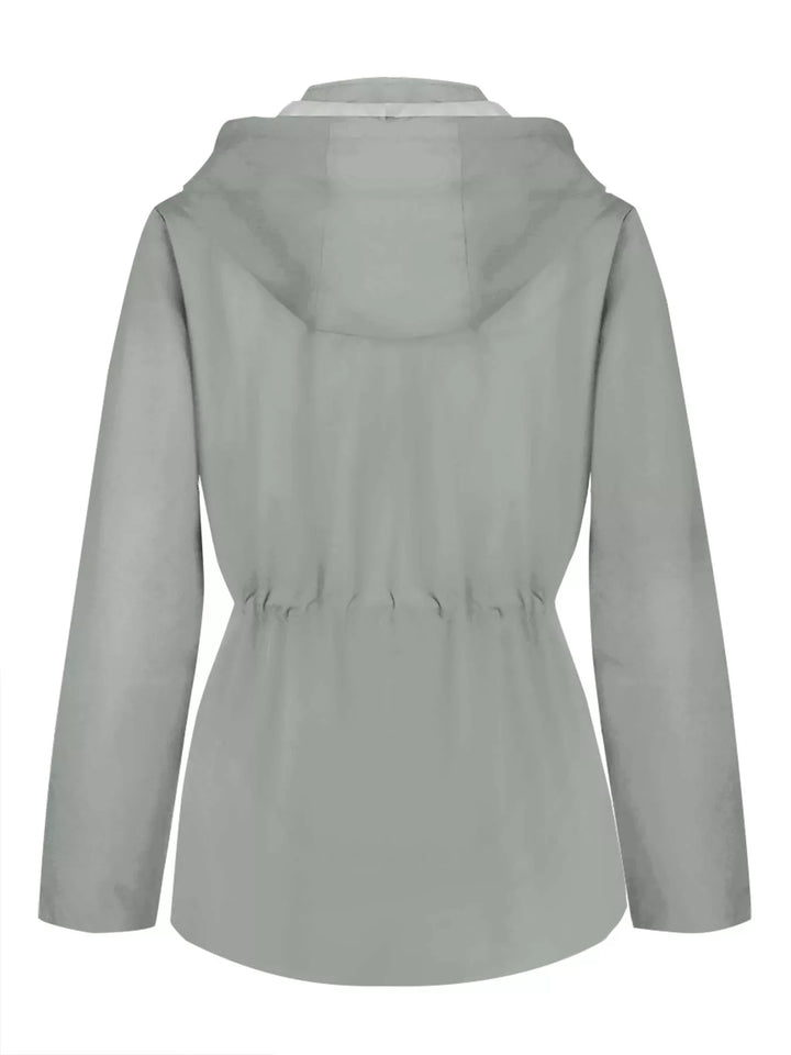 Zip Up Waterproof Hooded Outerwear