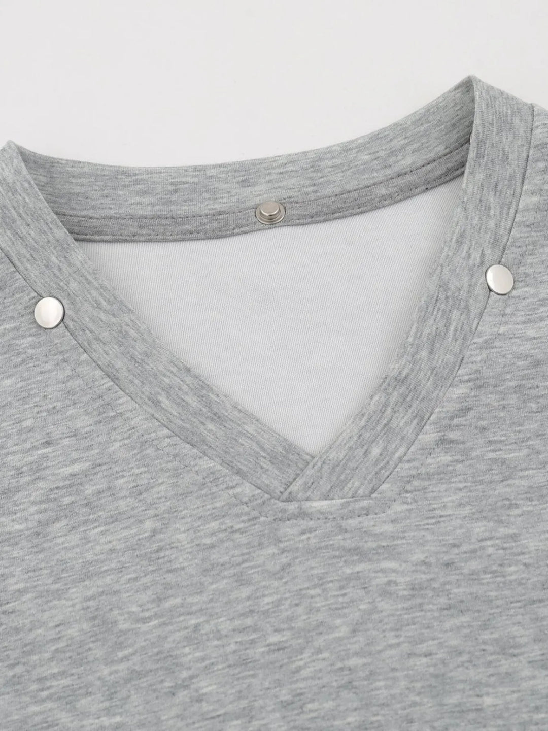 Men's Detachable Collar Short Sleeve Top
