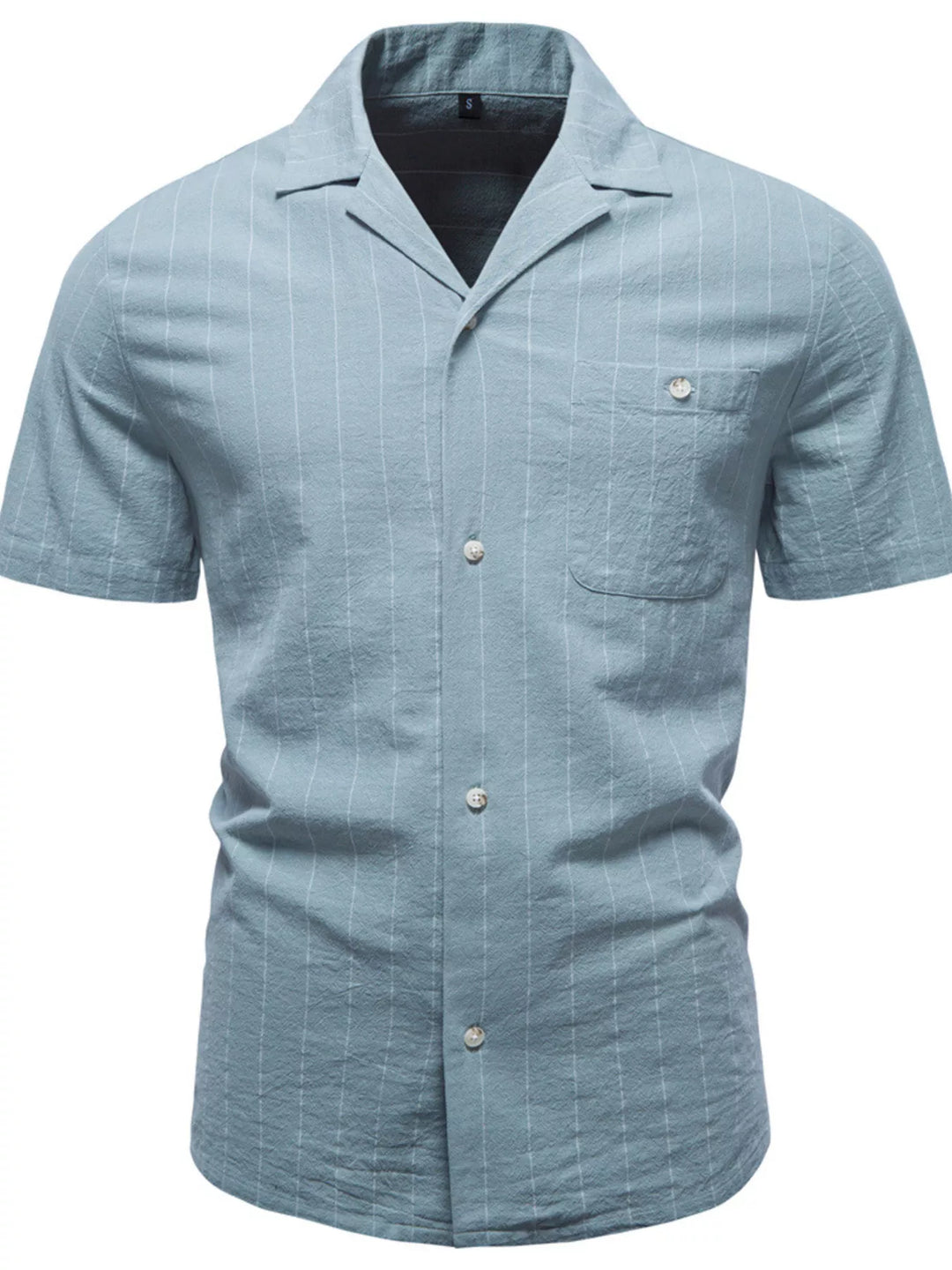 Men's Classic Striped Short-Sleeve Shirt