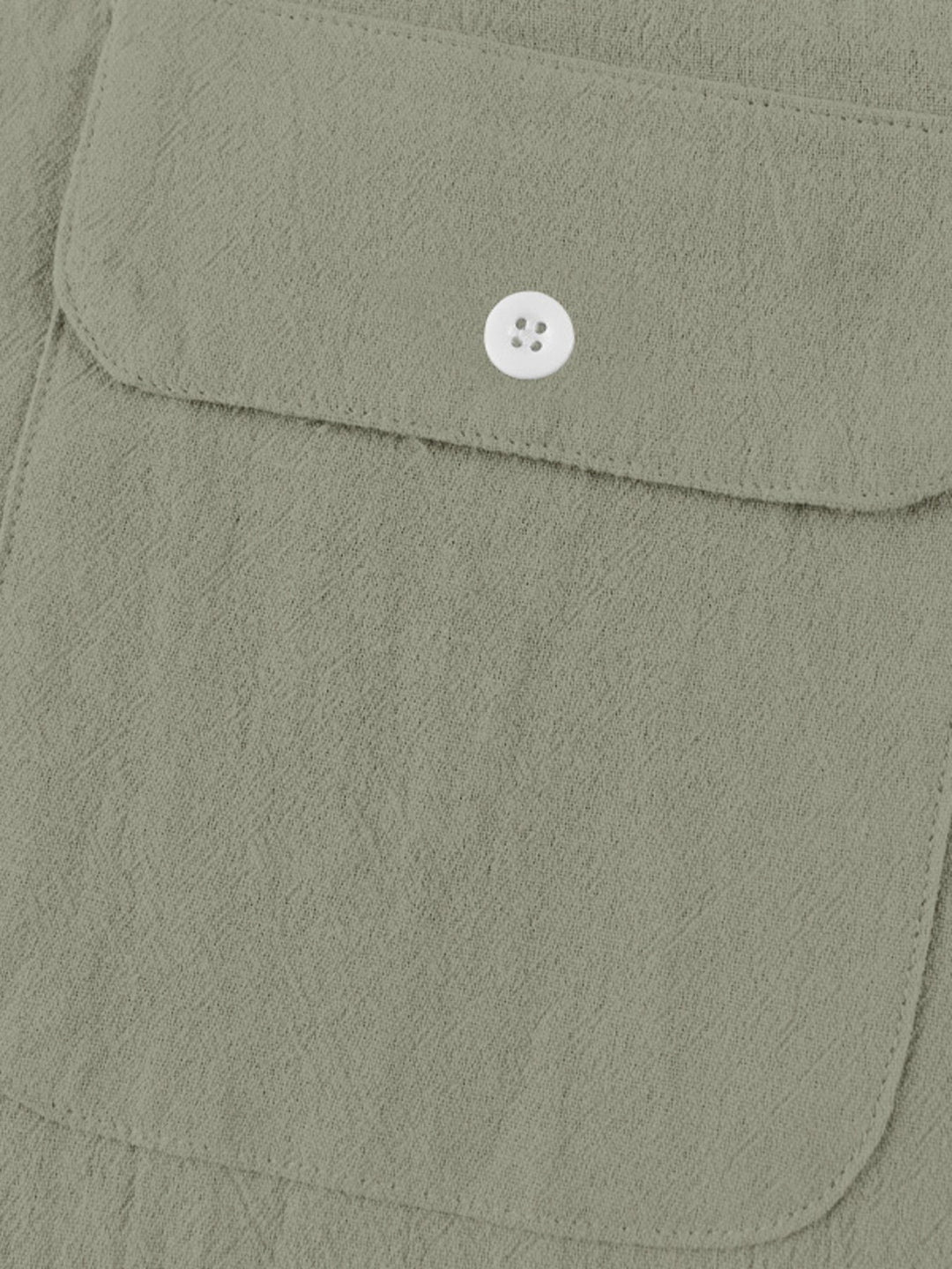 Men's Full Size Button Detail Short Sleeve Shirt Plus Size