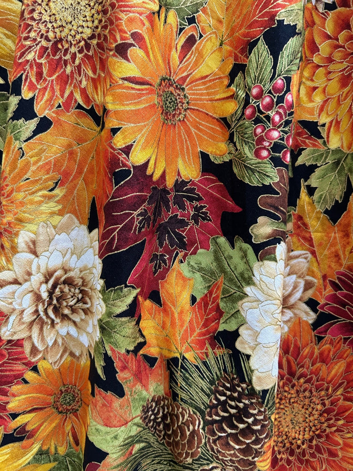 Sunflower Floral Vintage Dress - Medium only