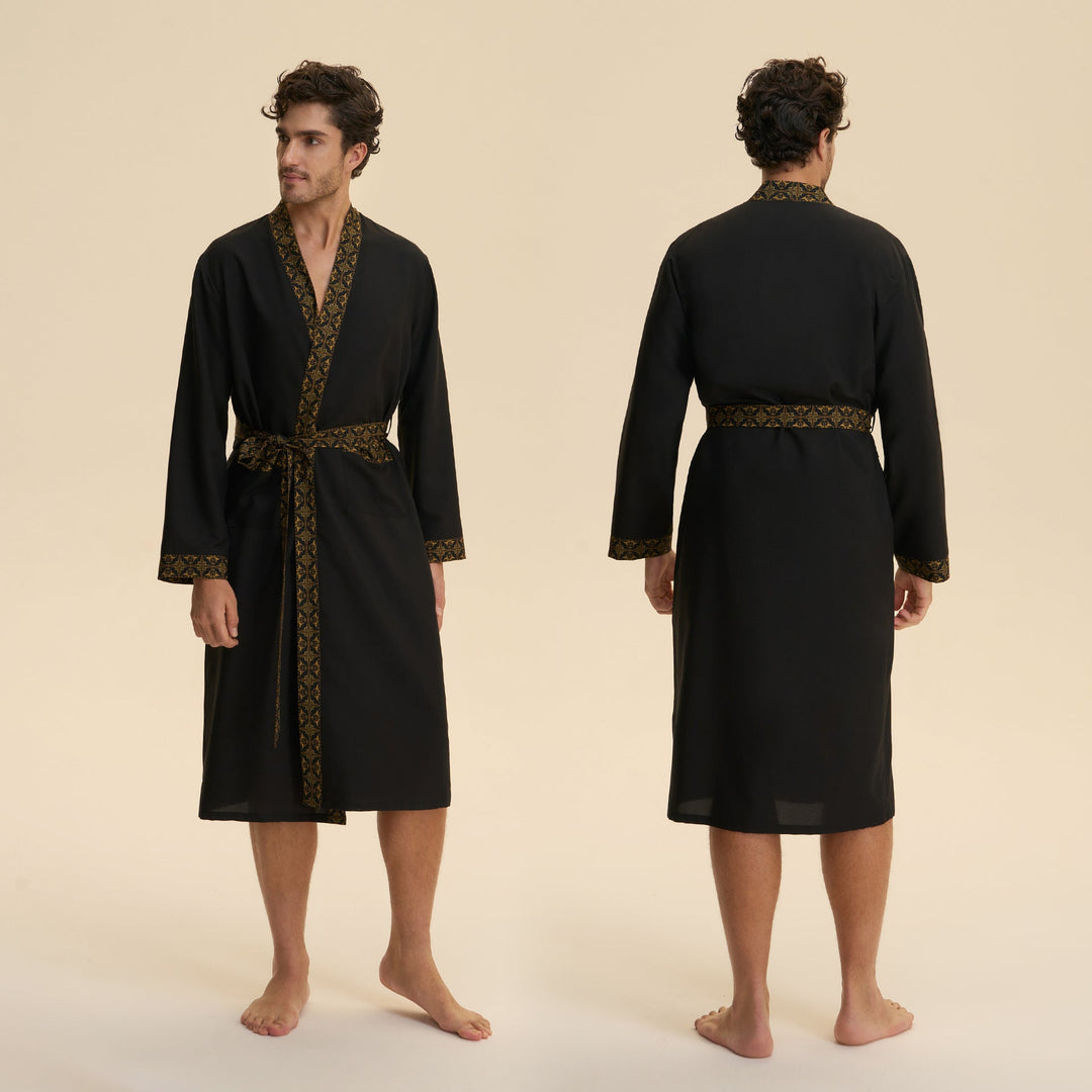 Loose Casual Middle Eastern-style Single Nightgown For Couples Long Cloud-shaped Cotton Loungewear