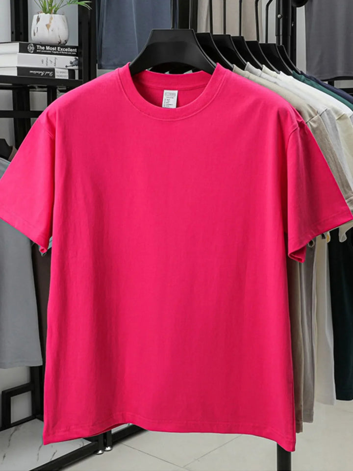 Men's Full Size Round Neck Short Sleeve T-Shirt Plus Size
