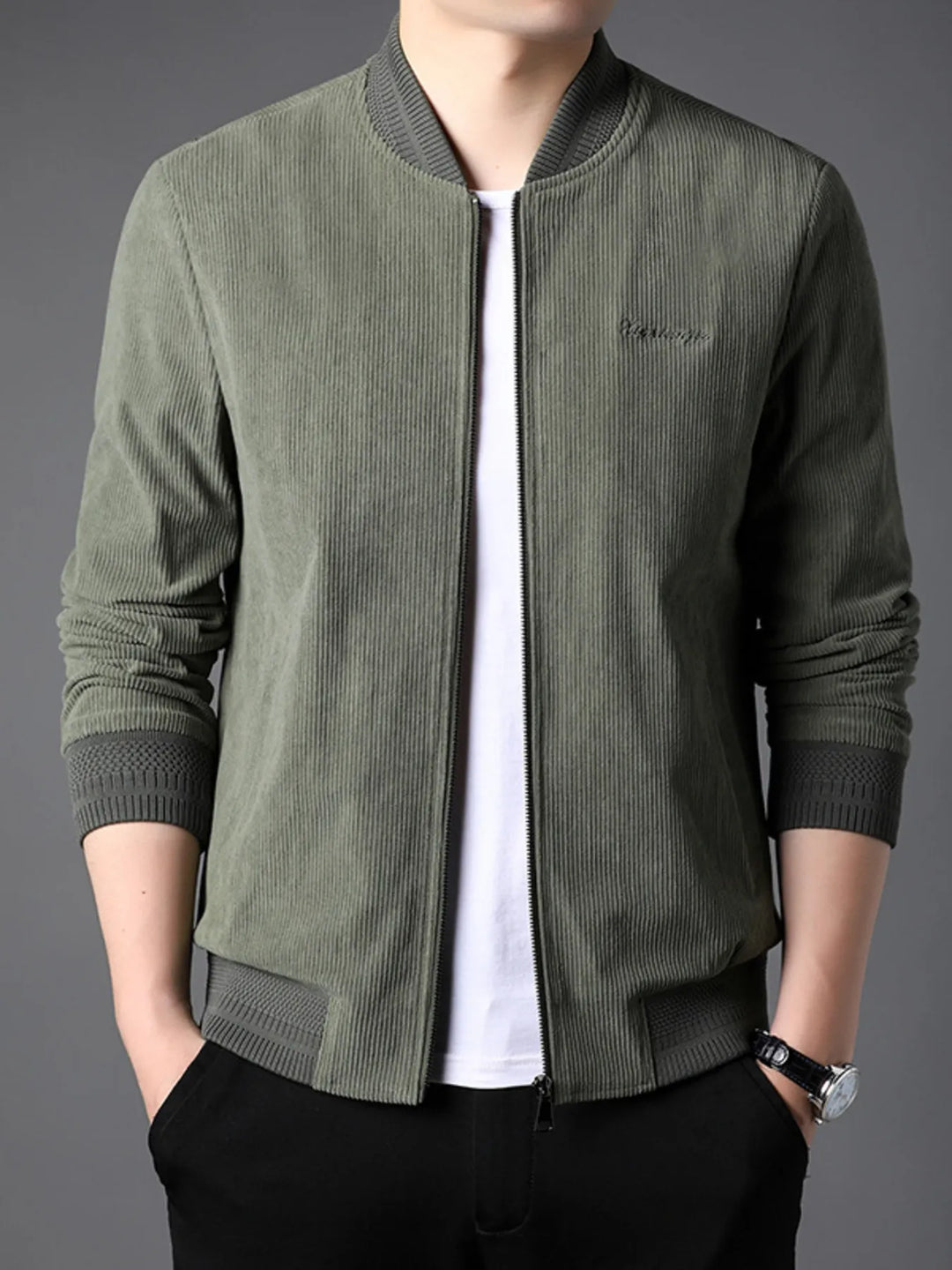 Men's Zip Up Long Sleeve Jacket