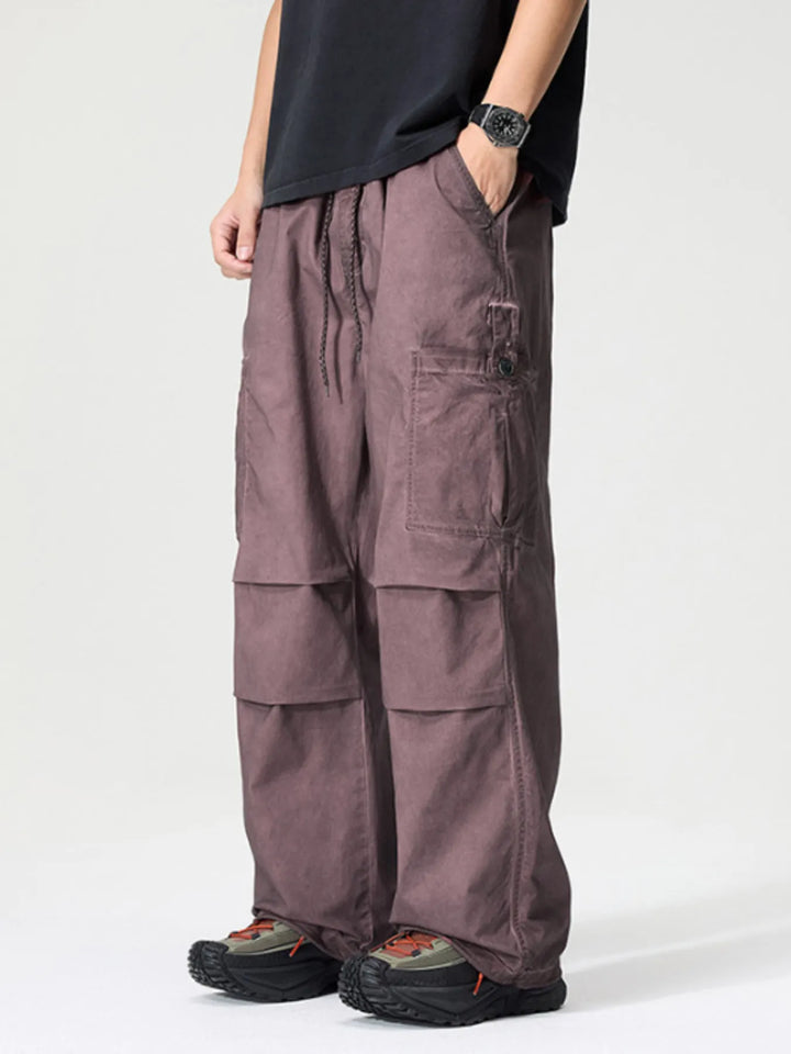 Men's Full Size Wide Leg Cargo Pants Plus Size