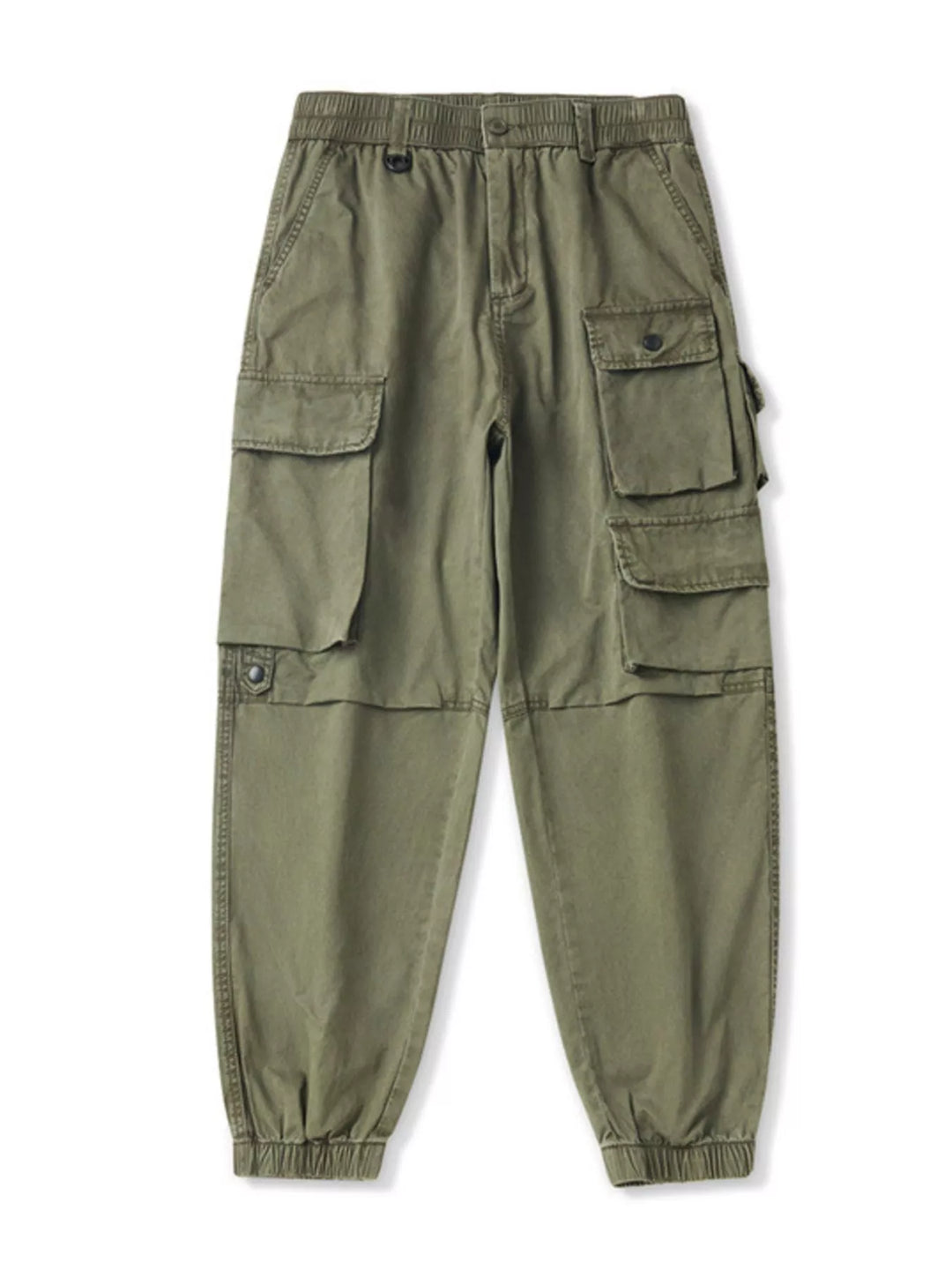 Men's Plus Size Relaxed Fit Multi-Pocket Cargo Pants