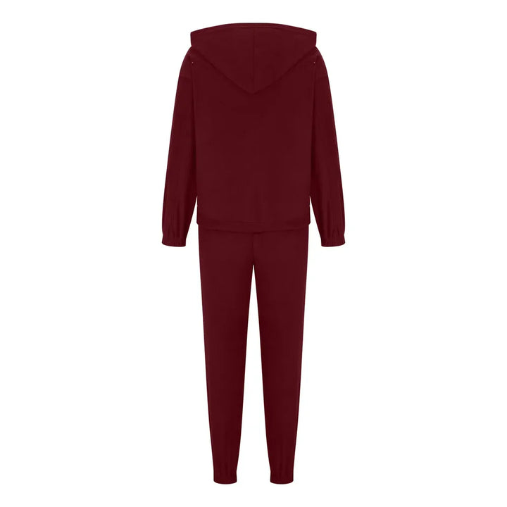 Zip Up Long Sleeve Hoodie and Joggers Set