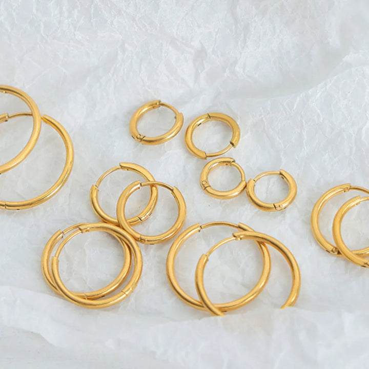 18K Gold-Plated Huggie Earrings