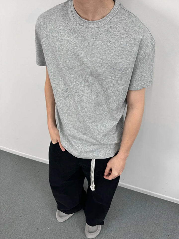 Men's Solid Color Casual T-Shirt