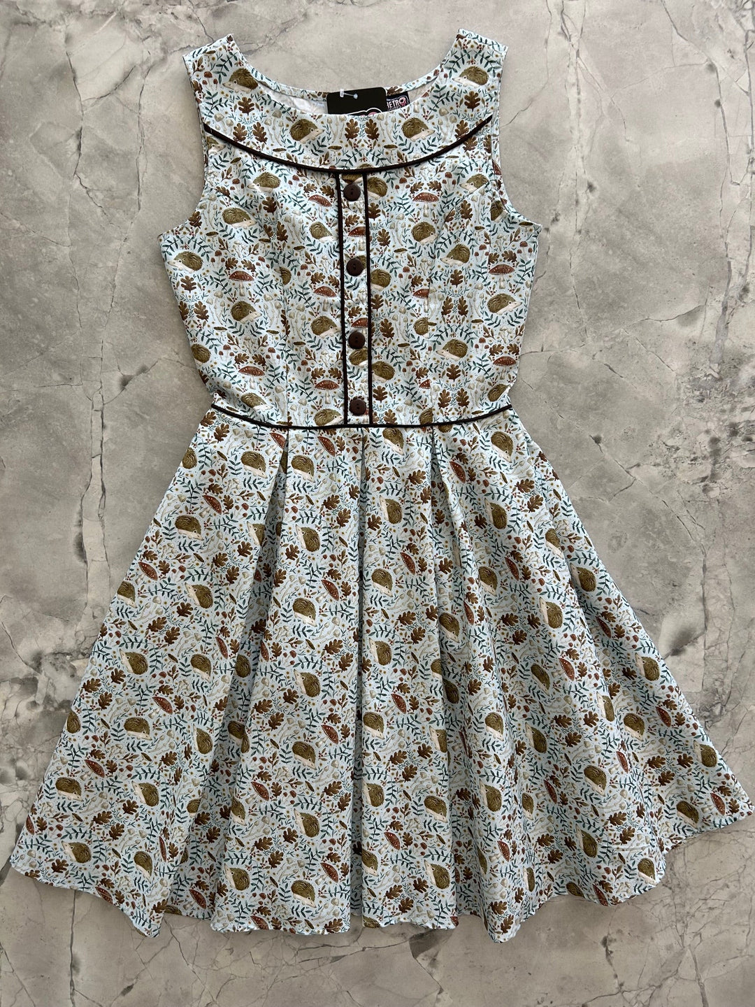 Elizabeth Dress in Hedgehogs - Large only
