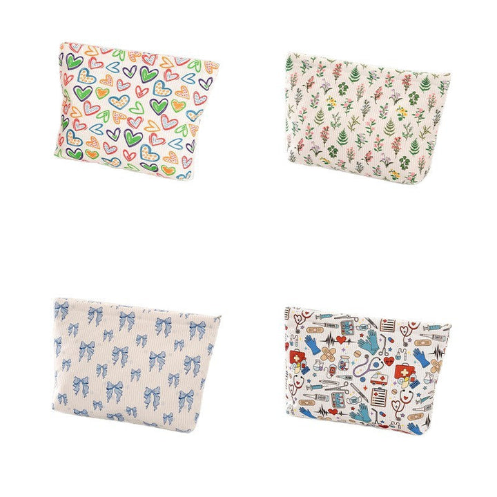 New Corduroy Clutch Cosmetic Bag For Women