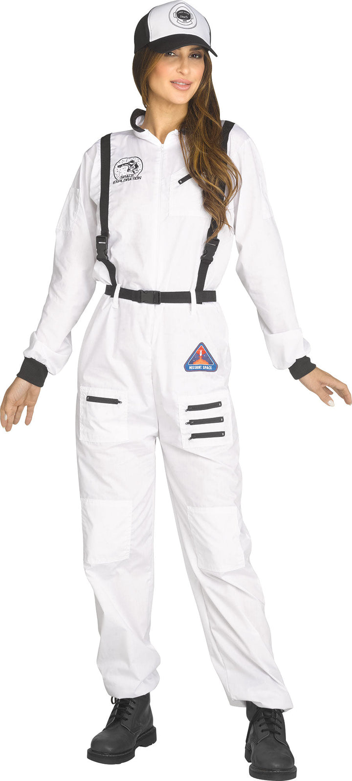 Astronaut NASA White Jumpsuit Adult Costume Medium 8-10