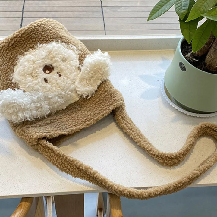 Cute Dog Plush Crossbody Bag