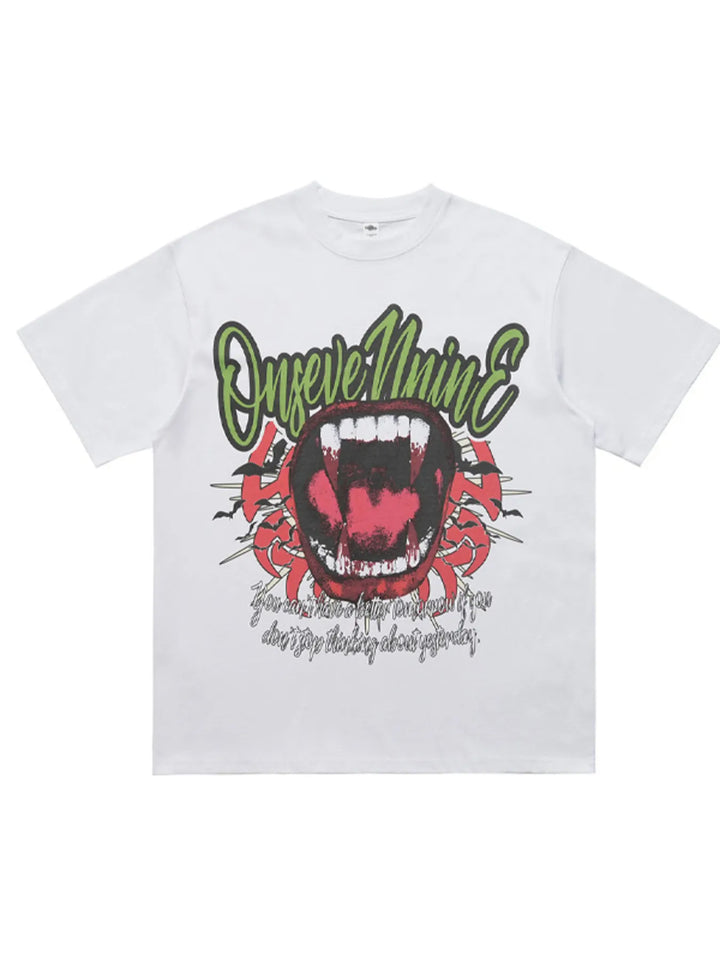 Men's Graphic Round Neck Oversized T-Shirt