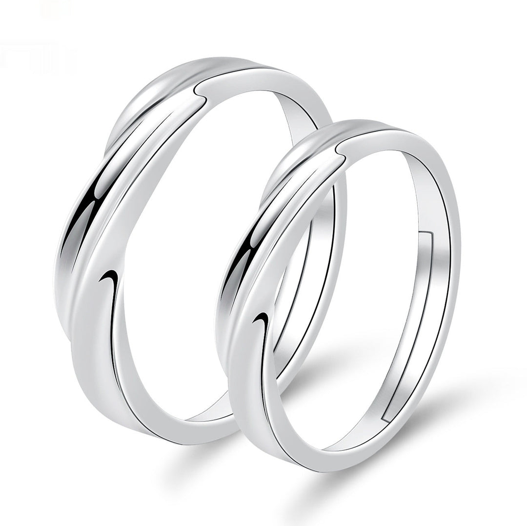 Moissanite Engagement Couple Couple Rings