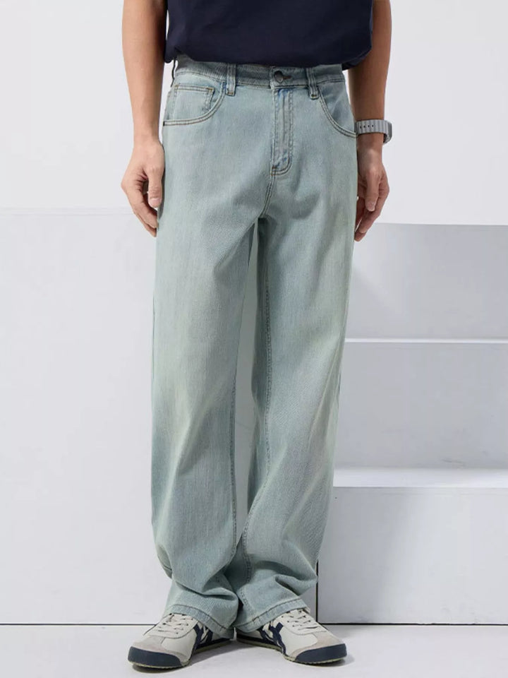 Men's Vintage Wash Loose Fit Jeans