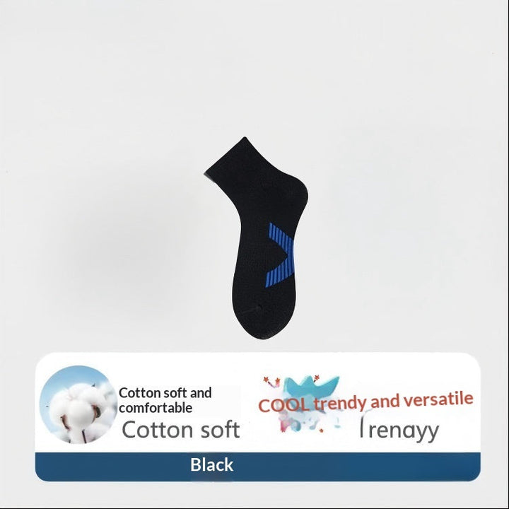 Combed Cotton Antibacterial Mens Mid-Calf Socks For Spring Autumn And Winter