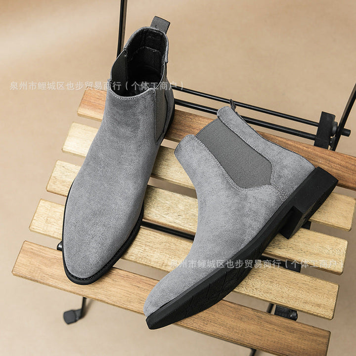 Plus-size Formal Casual Shoes High-top Leather Shoes European And American-style Ankle Boots