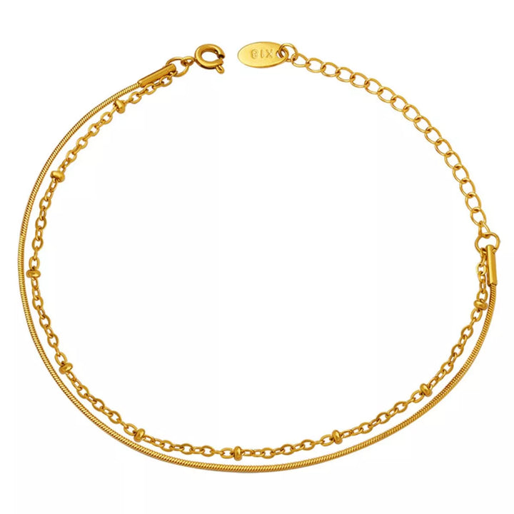 Titanium Steel Double Layered Bracelet
