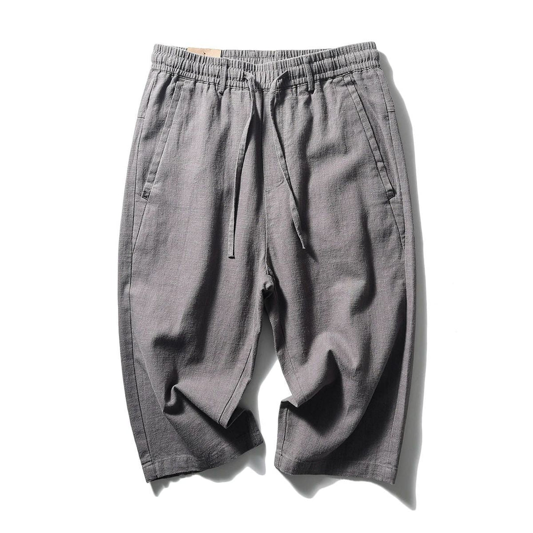 Casual Cool Breathable Cotton Linen Capri Pants