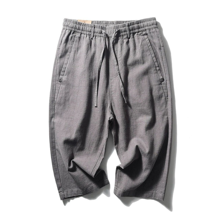 Casual Cool Breathable Cotton Linen Capri Pants