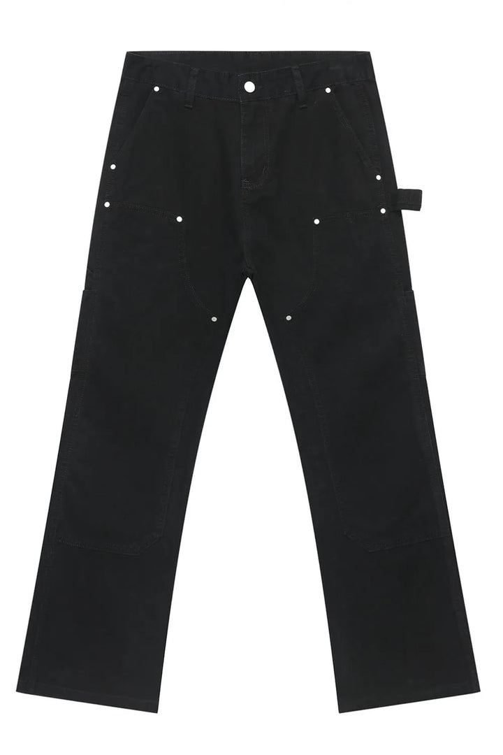 Mid Rise Baggy Jeans with Pockets