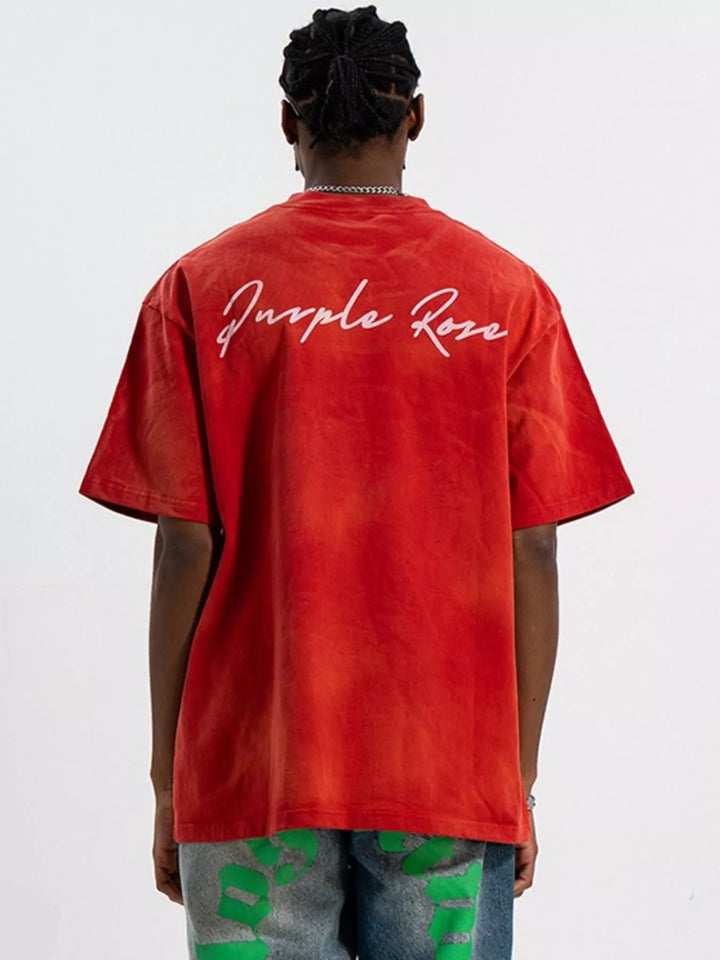 Men's Graphic Round Neck Short Sleeve T-Shirt
