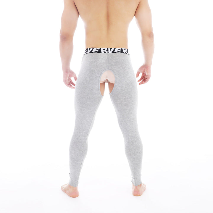 Men's Slim-fit Thermal Underwear Sexy Open-end Breathable Off-free Bottoming Long Pants