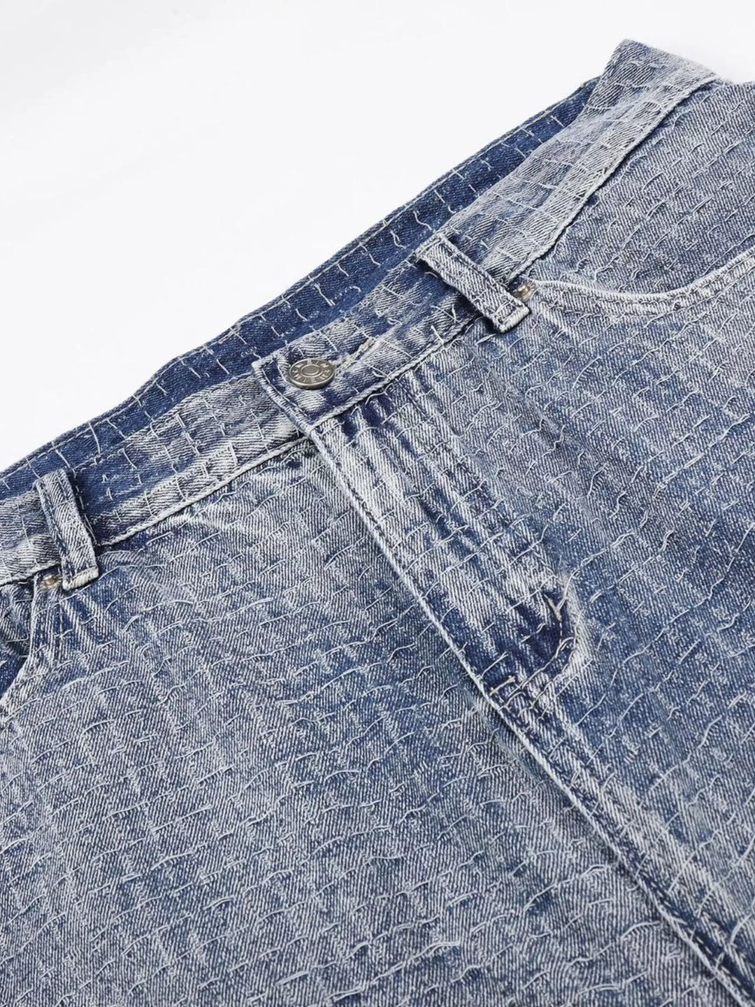 Men's Wide Leg Denim Capris