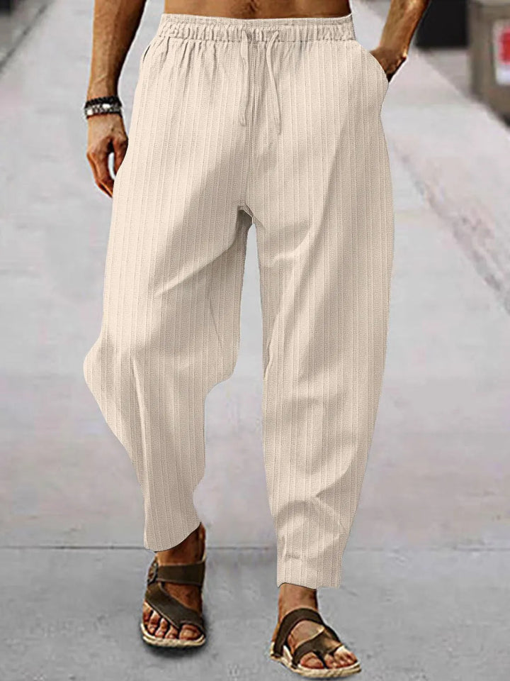 Men's Full Size Drawstring Pants with Pockets Plus Size