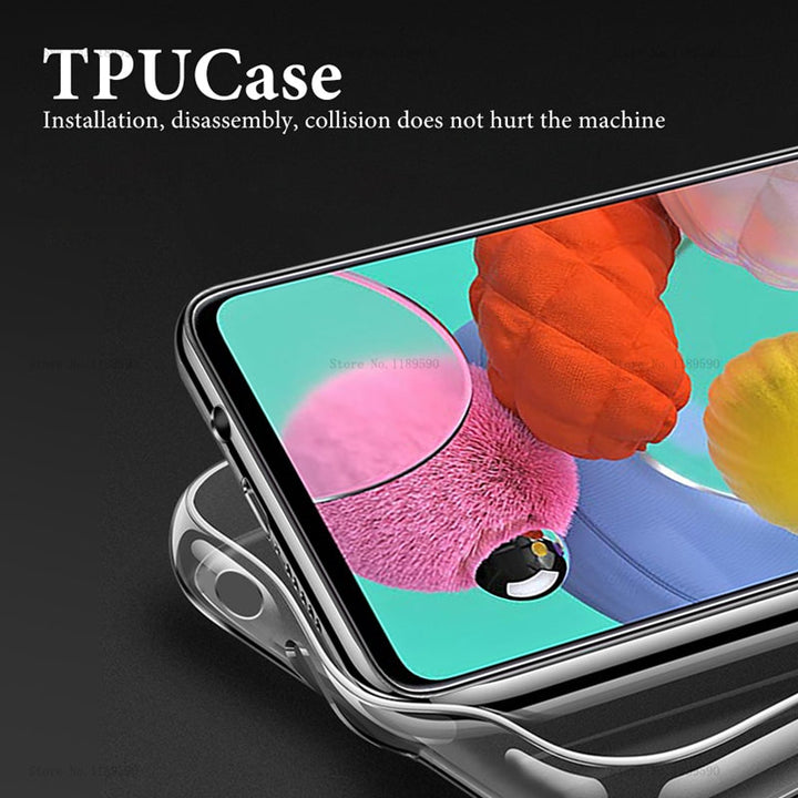 Air bag transparent soft silicone mobile phone case