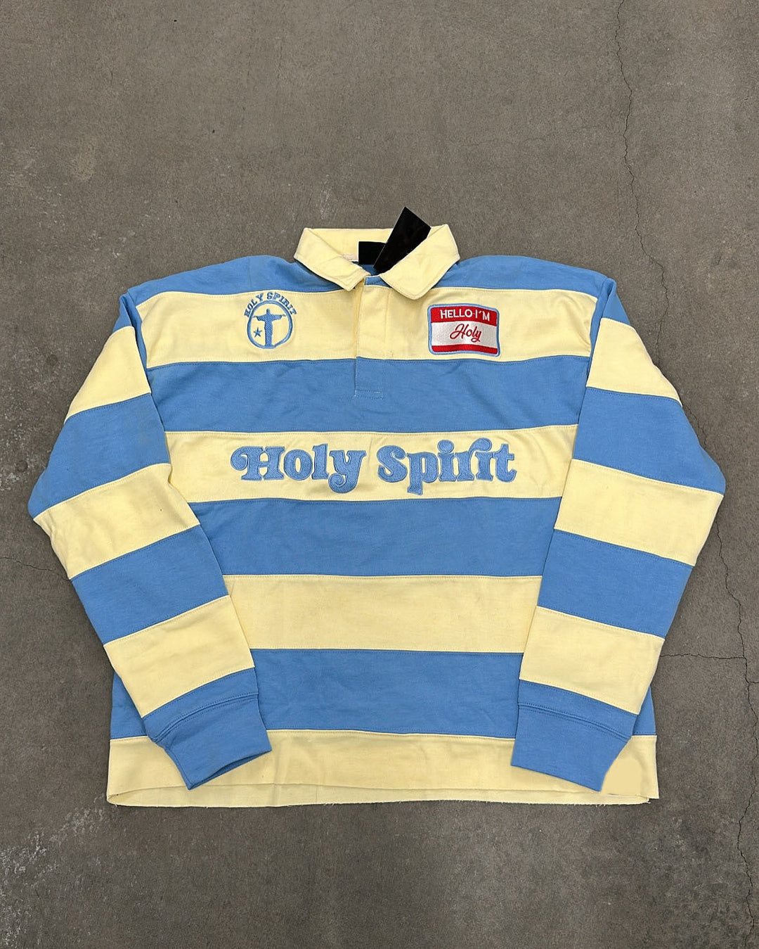Retro Striped T-shirt With Letter Embroidery Top
