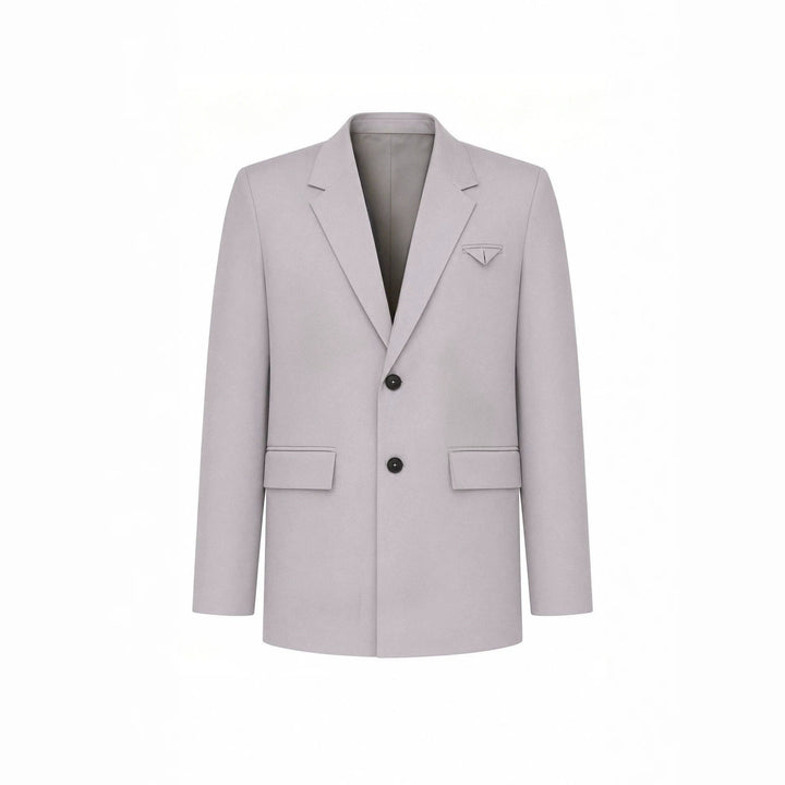 Mens Solid-Color Suit Business Formal Attire Set