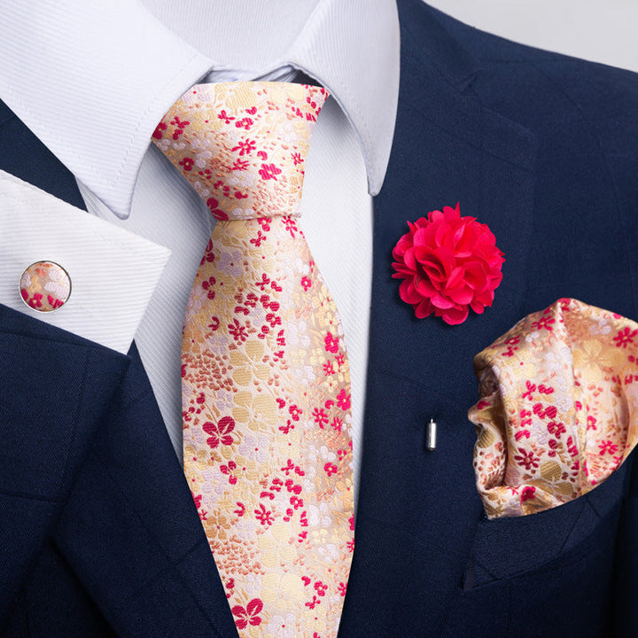 Men's Tie Suit Pocket Square Combo 8