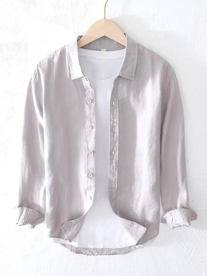 Men's Full Size Button Up Long Sleeve Shirt Plus Size