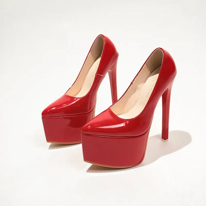 Point Toe Platform Stiletto Pumps