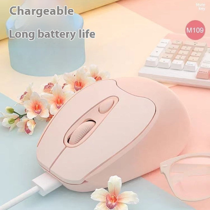Dual-mode Bluetooth Wireless Mouse Charging Mute Office Game Applicable To Mobile Phones And Tablets