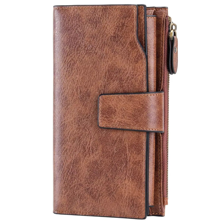 Vintage Style Long Leather Wallet