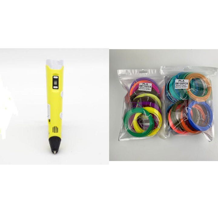 3D print pen 3D pen two generation graffiti 3D stereoscopic paintbrush children puzzle painting toys