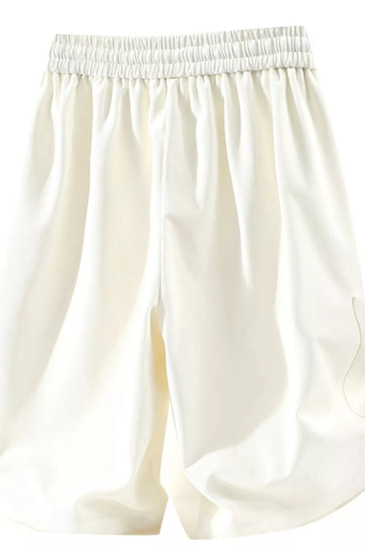Men's Plus Size Drawstring Pocketed Shorts