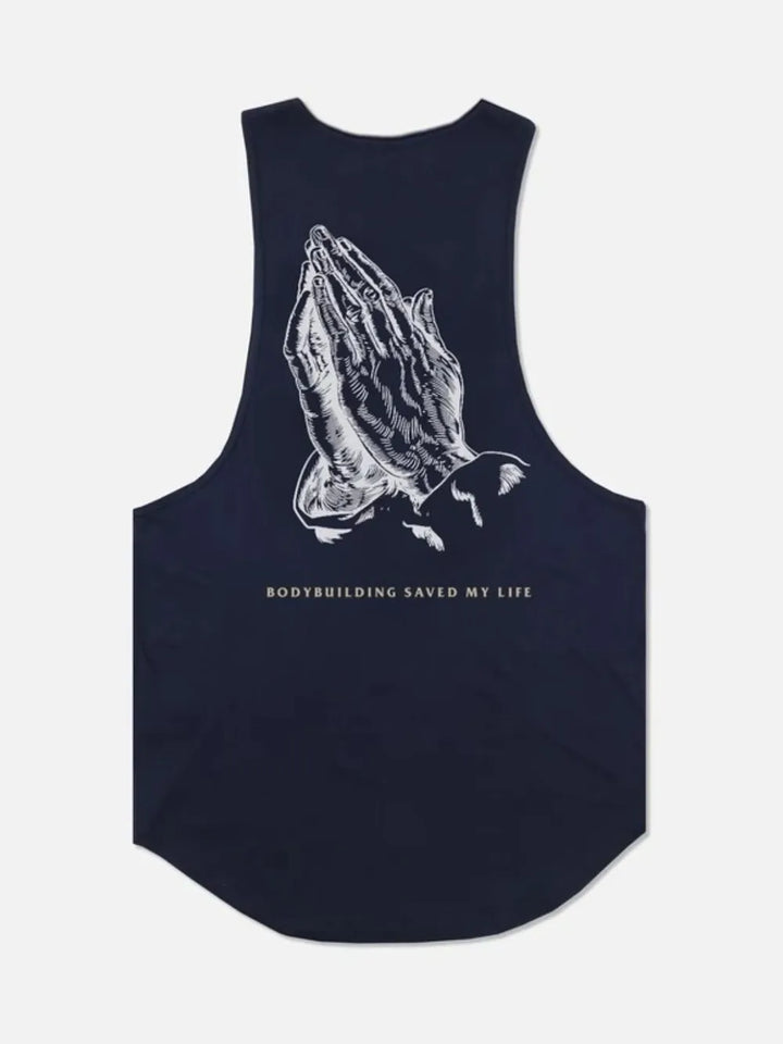 Men's Round Neck Graphic Tank